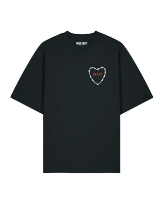 T-shirt Oversize Brodé "Amour"