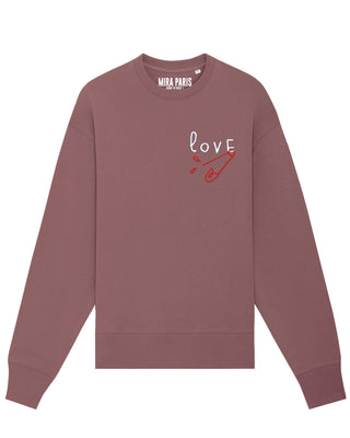 Sweatshirt Oversize Brodé "Love"