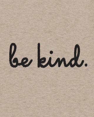 Hoodie à Zip Brodé "Be Kind"