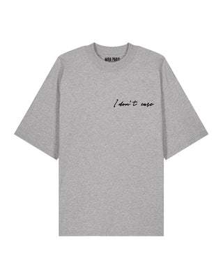 T-shirt Oversize Brodé “I Don't Care"