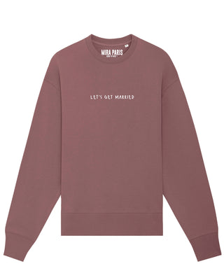 Sweatshirt Classic Brodé "Let's Get Married"