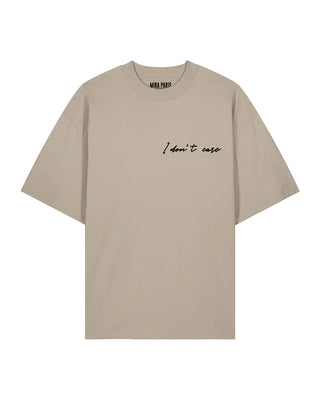 T-shirt Oversize Brodé “I Don't Care"