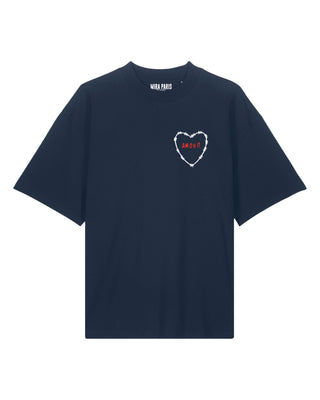 T-shirt Oversize Brodé "Amour"