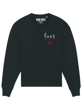 Sweatshirt Oversize Brodé "Love"