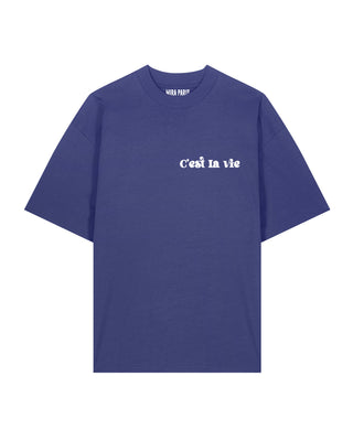 T-shirt Oversize Brodé "C'est La Vie"