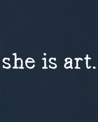 Sweatshirt Oversize Brodé "She Is Art"