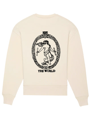 Sweatshirt Oversize Brodé "The world"