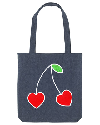 Tote Bag Brodé "Cerises"