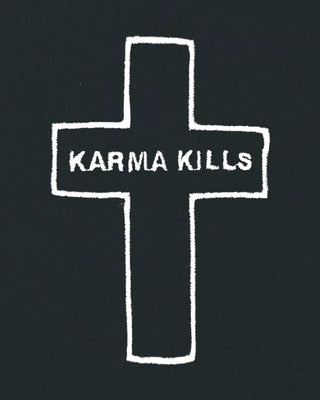 Sweatshirt Oversize Brodé "Karma Kills"