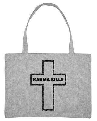 Shopping Bag Brodé "Karma Kills"