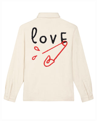 Chemise Oversize Brodée "Love"