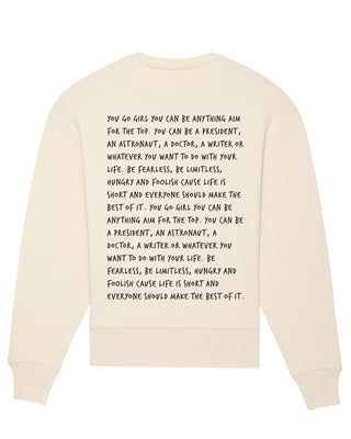 Sweatshirt Oversize Brodé "You Go Girl"