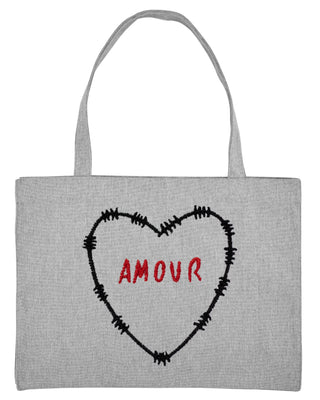 Shopping Bag Brodé "Amour"