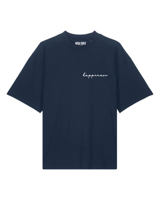 T-shirt Oversize Brodé "Happiness"