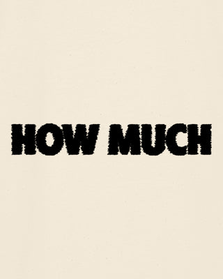 T-shirt Oversize Brodé "How Much"