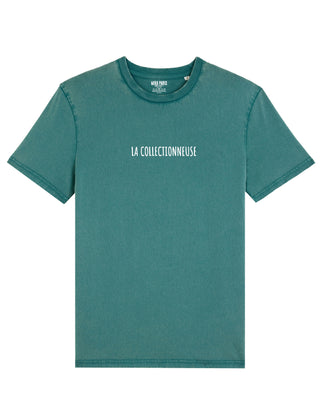 T-shirt Vintage Brodé "La Collectionneuse"