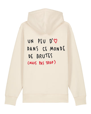 Hoodie à Zip Brodé "Brute"