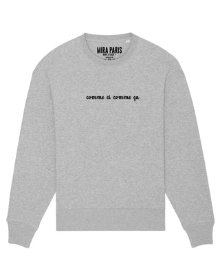 Sweatshirt Oversize Brodé "Comme Çi Comme Ça"