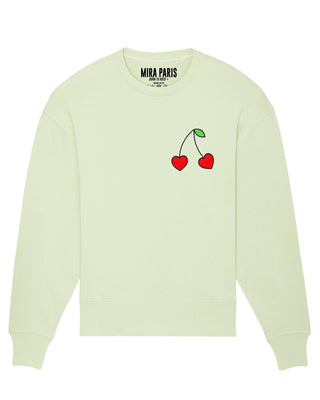 Sweatshirt Classic Brodé "Cerises"