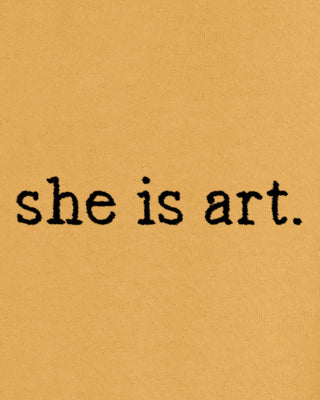 Jogging Vintage Brodé "She is Art"