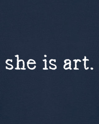 Polo Brodé "She is Art"