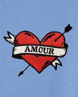 Hoodie Vintage Brodé "Amour"