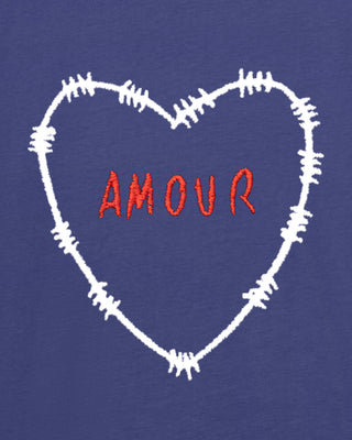 T-shirt Oversize Brodé "Amour"