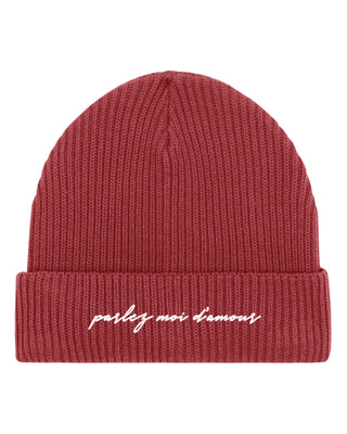 Beanie Fisherman Brodé "Parlez Moi d'Amour"