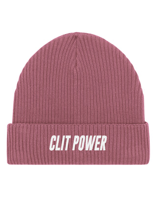 Beanie Fisherman Brodé "Clit Power"