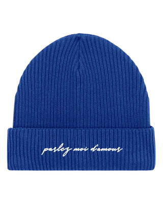 Beanie Fisherman Brodé "Parlez Moi d'Amour"