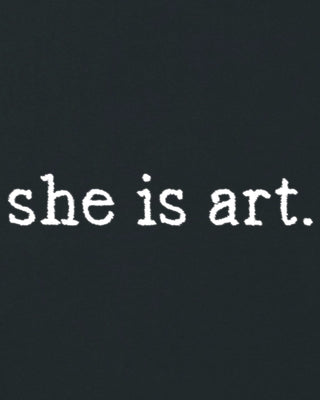 Sweatshirt Oversize Brodé "She Is Art"