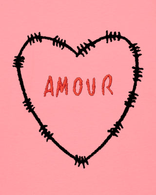 T-shirt Oversize Brodé "Amour"