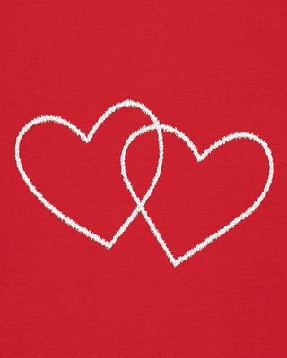 T-shirt Classic Brodé "Double Hearts"