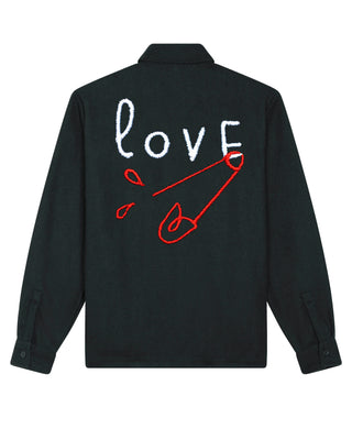 Chemise Oversize Brodée "Love"