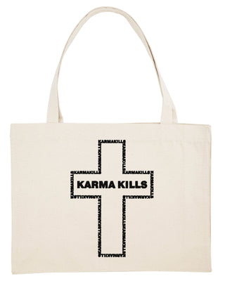 Shopping Bag Brodé "Karma Kills"