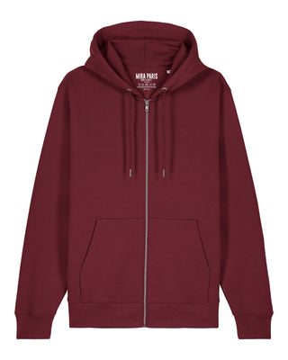 Hoodie à Zip Brodé "Coeur Pins"