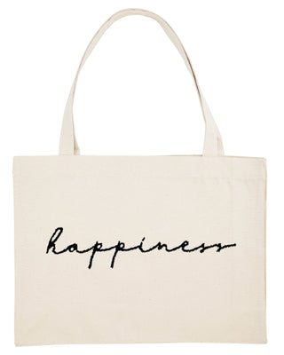 Shopping Bag Brodé "Happiness"