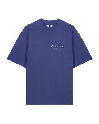 T-shirt Oversize Brodé "Happiness"