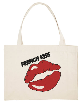 Shopping Bag Brodé "French Kiss"