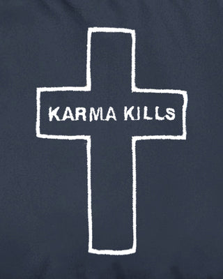 Doudoune Oversize Brodée "Karma Kills"