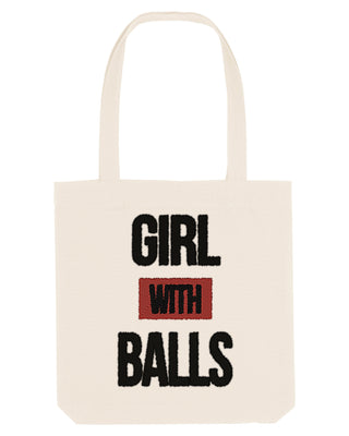 Tote Bag Brodé "Girl With Balls"