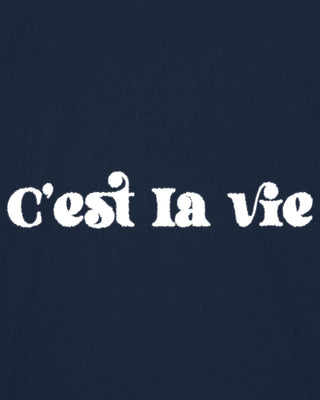 T-shirt Oversize Brodé "C'est La Vie"