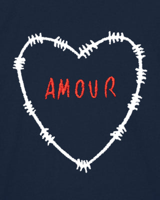 T-shirt Oversize Brodé "Amour"