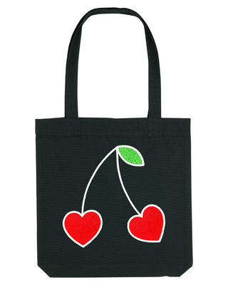 Tote Bag Brodé "Cerises"