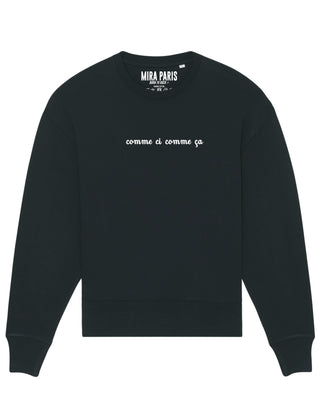 Sweatshirt Oversize Brodé "Comme Çi Comme Ça"