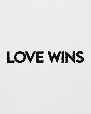 T-shirt Oversize Brodé "Love Wins"