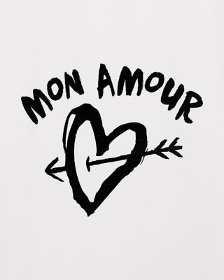 T-shirt Oversize Brodé "Mon Amour"