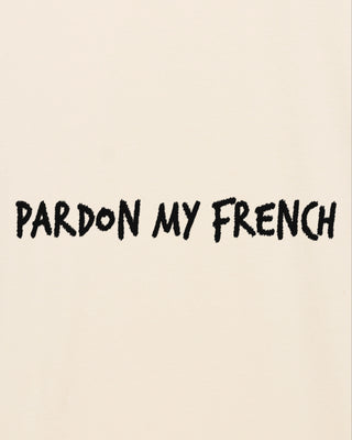 T-shirt Oversize Brodé “Pardon My French"