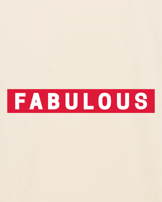 T-shirt Oversize Brodé "Fabulous"