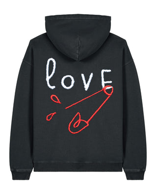 Hoodie Oversize Brodé "Love"